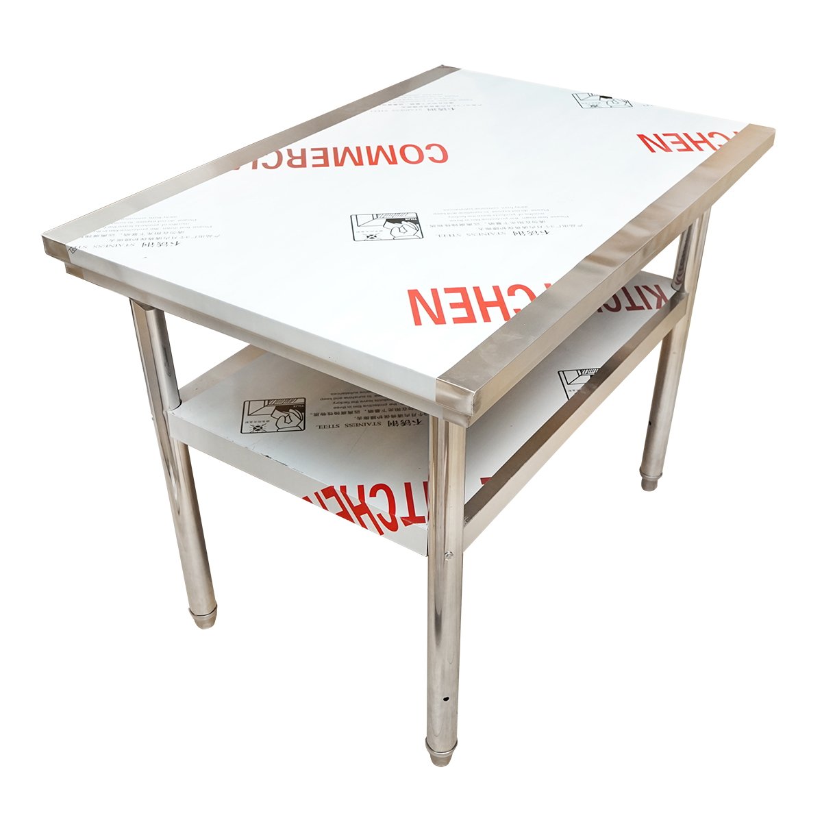 Masa de lucru apicola din inox 1000x700x800mm cu raft